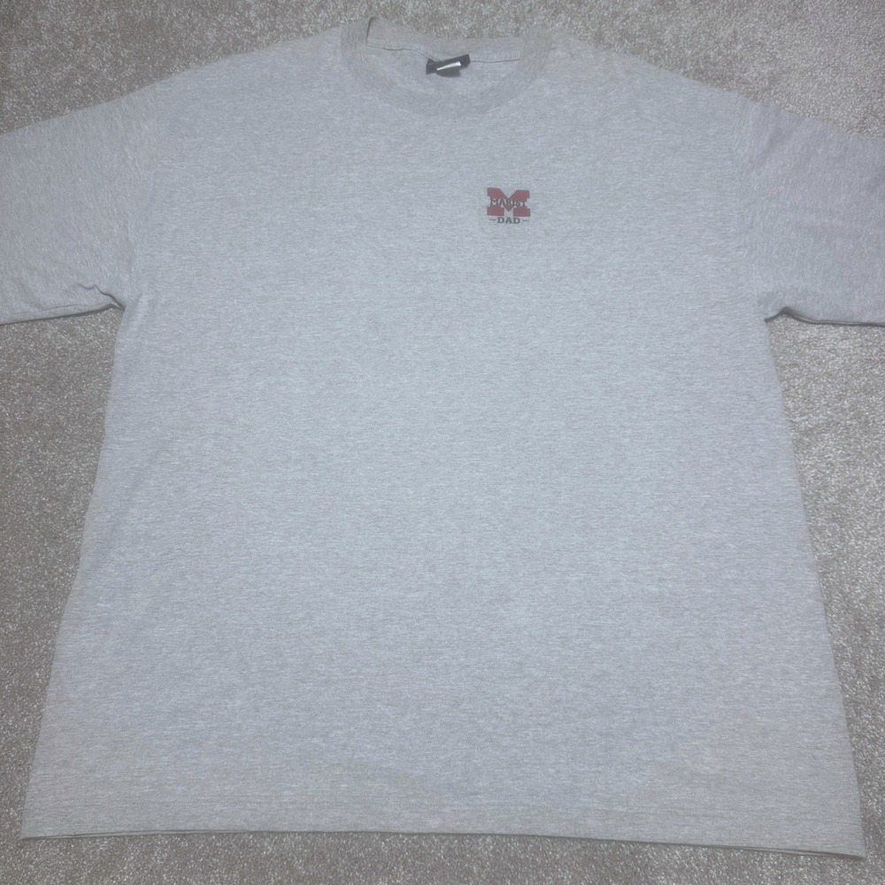 Jansport Mens XL Marist Dad Graphic Tee Gray College Fox Sports T-Shirt